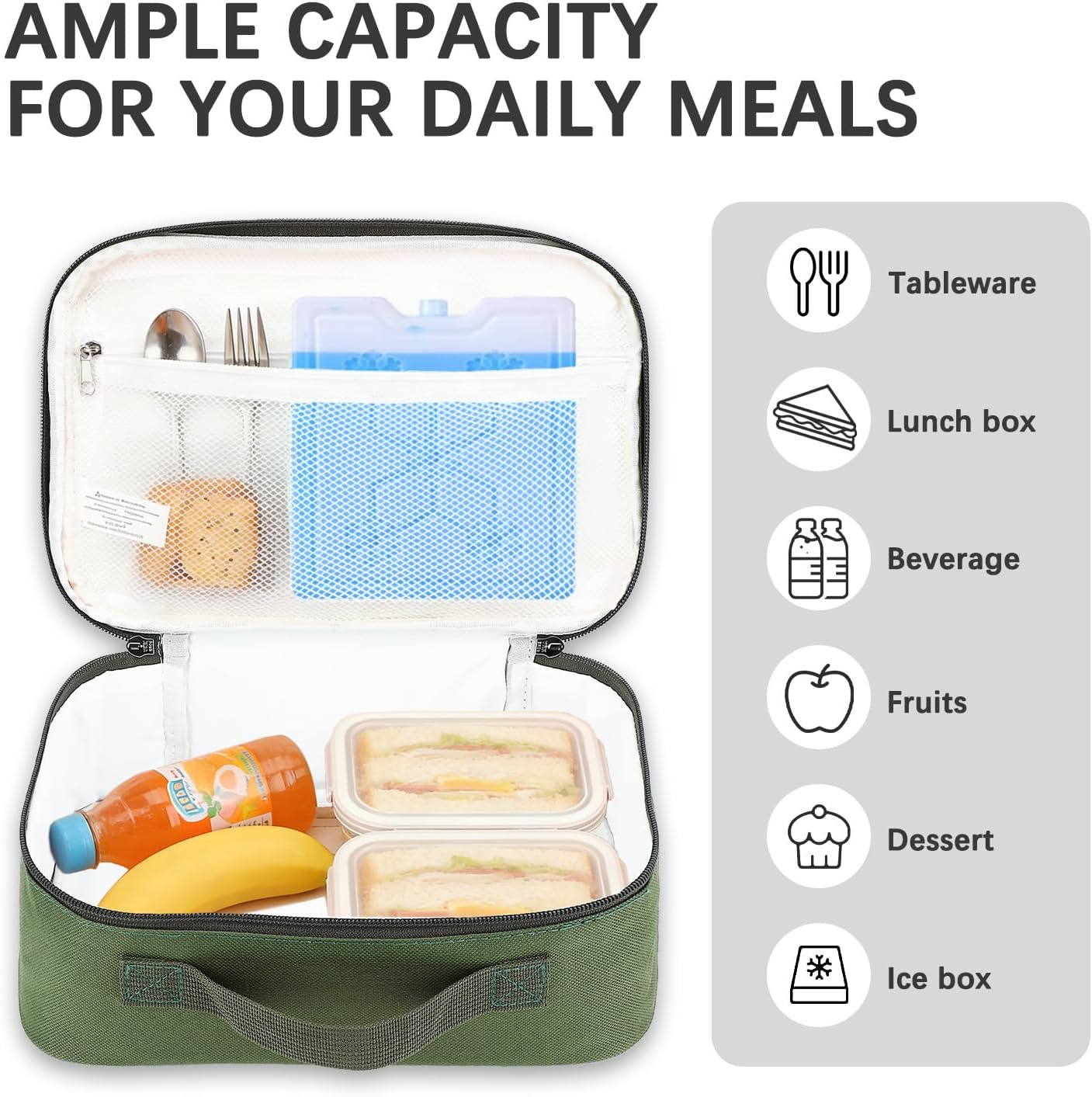FlowFly Kids Lunch box Insulated Soft Bag Mini Cooler Back to School Thermal Meal Tote Kit for Girls, Boys, Astronaut - Colors A