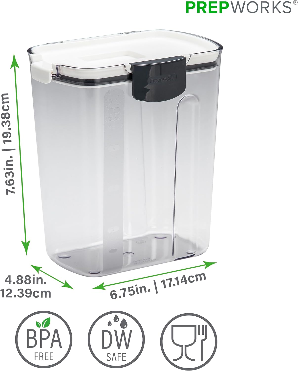 ProKeeper Sugar Storage Container, Airtight Seal for Freshness, 2.5-Quart Capacity