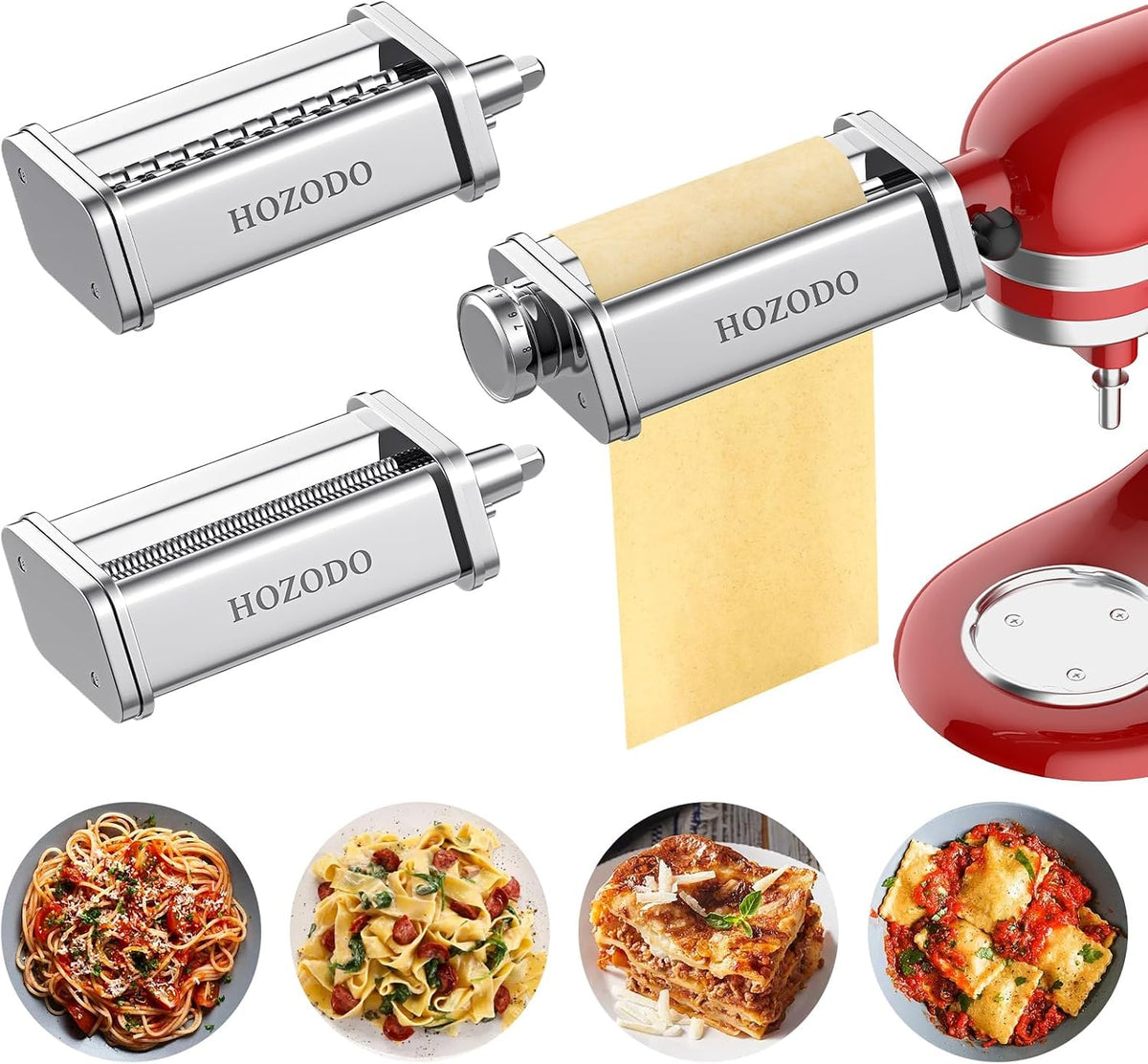 HOZODO Gourmet Pasta Press Attachment for KitchenAid Stand Mixers