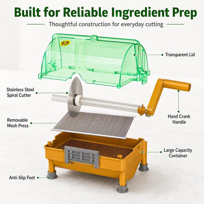 Hand Scallion Cutter, Commercial Green Onion Slicer Chopped 3mm Shreds for Scallions,Green Onions,Spring Onions,Leeks,Cilantro,Garlic, Scallion Shredder for Home and Restaurant