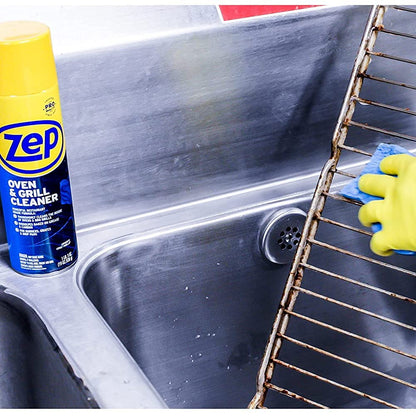 Zep Heavy-Duty Oven and Grill Cleaner 19 oz (1 Unit) and Foaming Wall Cleaner 18 oz (1 Unit) ECBD001 – Professional Grade Foaming Spray Cleaners Designed to Tackle Grease, Scuffs, and Kitchen Messes