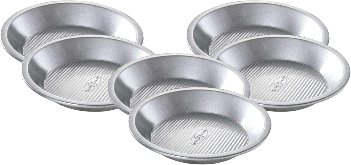 USA Pan Bakeware Aluminized Steel Commercial Pie Pan, Silver