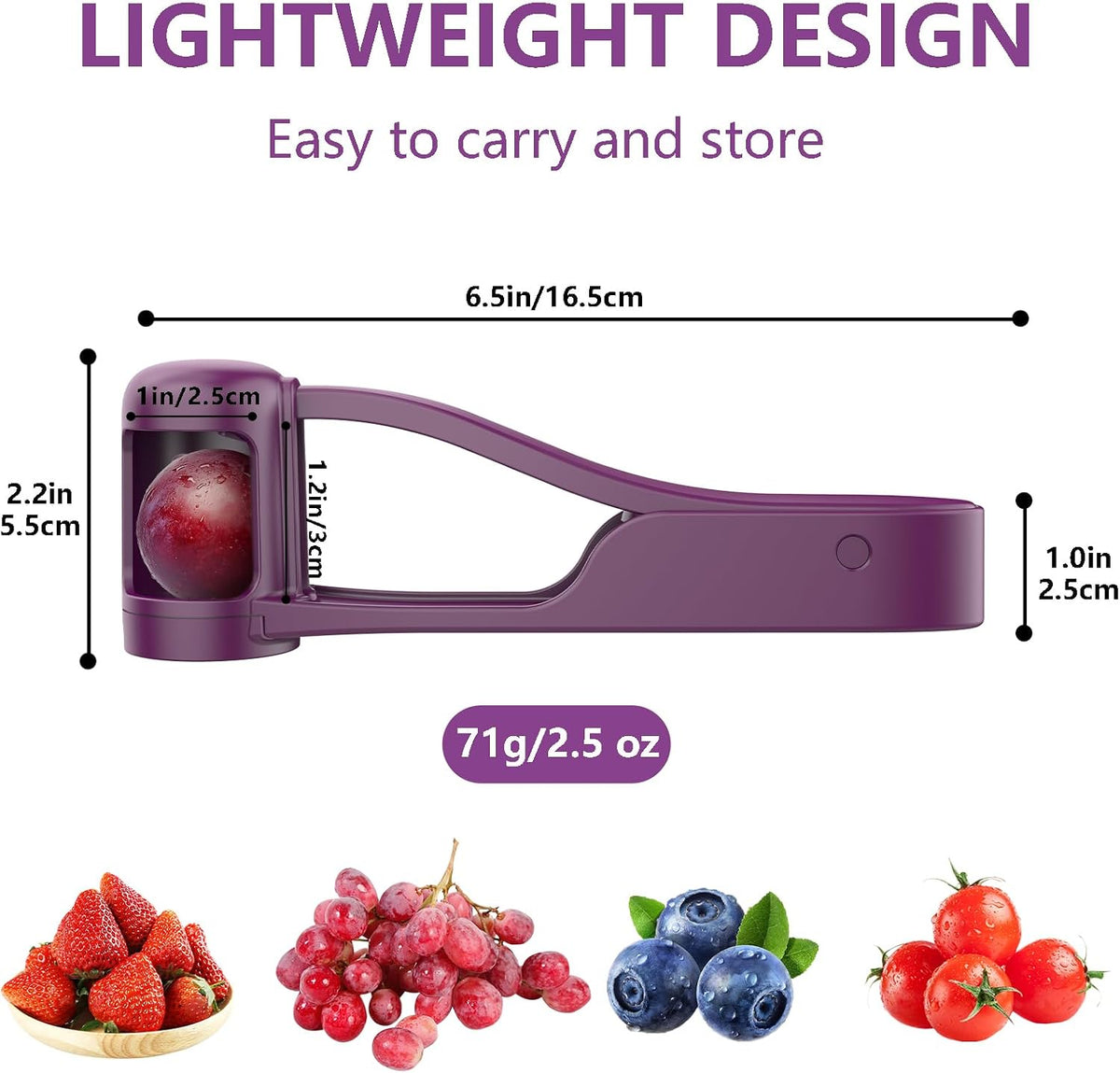 Luvan Grape Cutter for Toddlers, Grape Slicer Tool, Grape Tomato Cherry Strawberry Cutter Tools Into 4 Pieces for Vegetable Fruit Salad, Stainless Steel Quarter Grape Slicer Kitchen Gadget