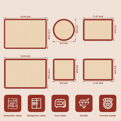 Silicone Baking Mat, Nonstick & Reusable