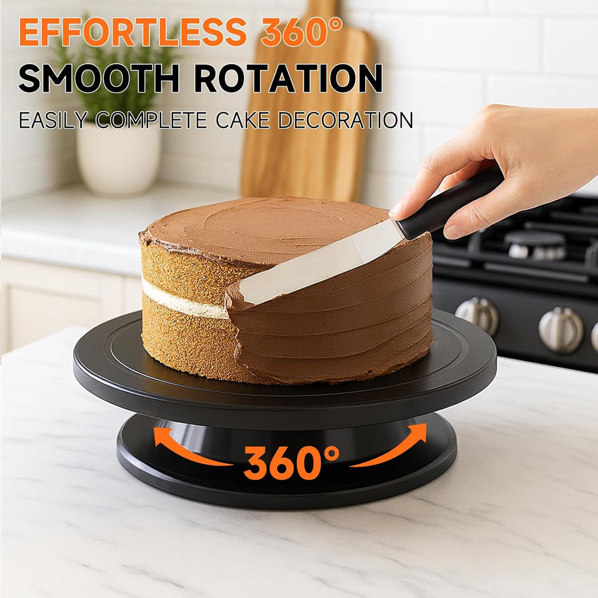 11 Inch Cake Turntable, Cake Decorating Turntable, Cake Spinner Stand