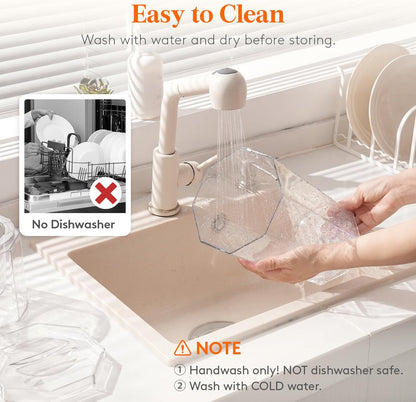 Lifewit 1.6 Gallon Drink Dispenser for Parties 2 Pcs, 6L Plastic Beverage Container with Stand for Juice/Tea/Soda & Lemonade, Clear Water Pitcher with Spigot for Mimosa Bar Hosting 39 x 16 cm/15x6"