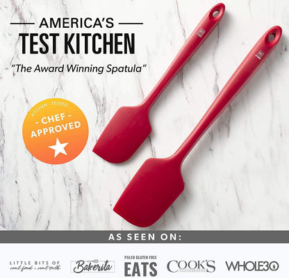DI ORO Large Silicone Spatula - 600F Heat Resistant, Black