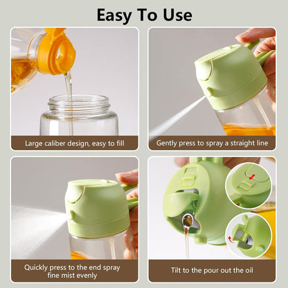 SWEET VIEW Olive Oil Sprayer for Cooking 16oz/470ml