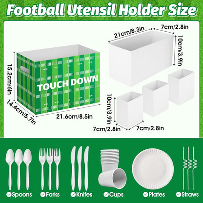 2PCS Red Gingham Utensil Holder Paper Utensil Caddy for Gingham Party Supplies Disposable Cutlery Holder with Handles Party Favors Cutlery Caddy for Red and White Checkered Birthday Decorations