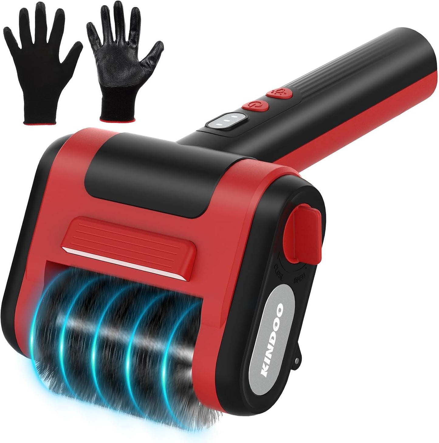 Electric Rechargeable Grill Brush,Grill Cleaner for Outdoor Grill with 800 RPM Motor - Bristle-Free Stainless Steel Grill Cleaner with LED Light for BBQ, Heavy Duty Grill Cleaning Tool (Champagne)