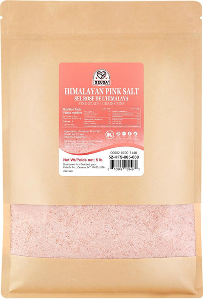 52USA Himalayan Pink Salt, Coarse Grain 1 lb, Salt for Grinder Refill