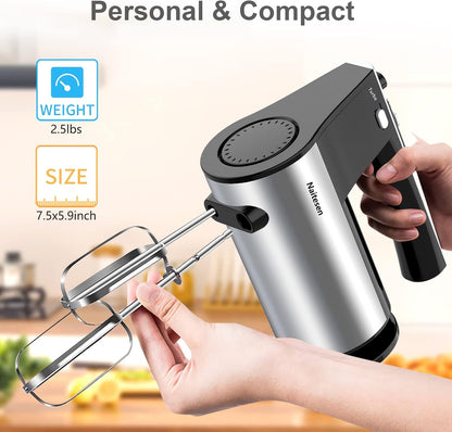 600W Powerful Hand Mixer Electric 10 Speed Powerful with Turbo