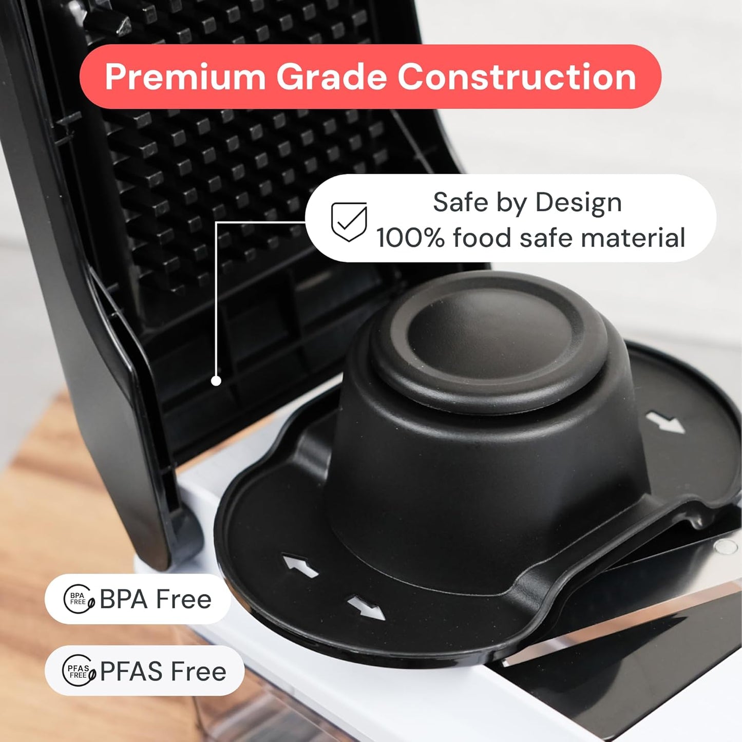Fullstar Core Vegetable Chopper - Chop and Slice Lid - Food Chopper with Container, Veggie Chopper, Fruit Slicer, Onion Dicer - Meal Prep Essential - Kitchen Gadgets and Gifts (6-in-1, White/Black)