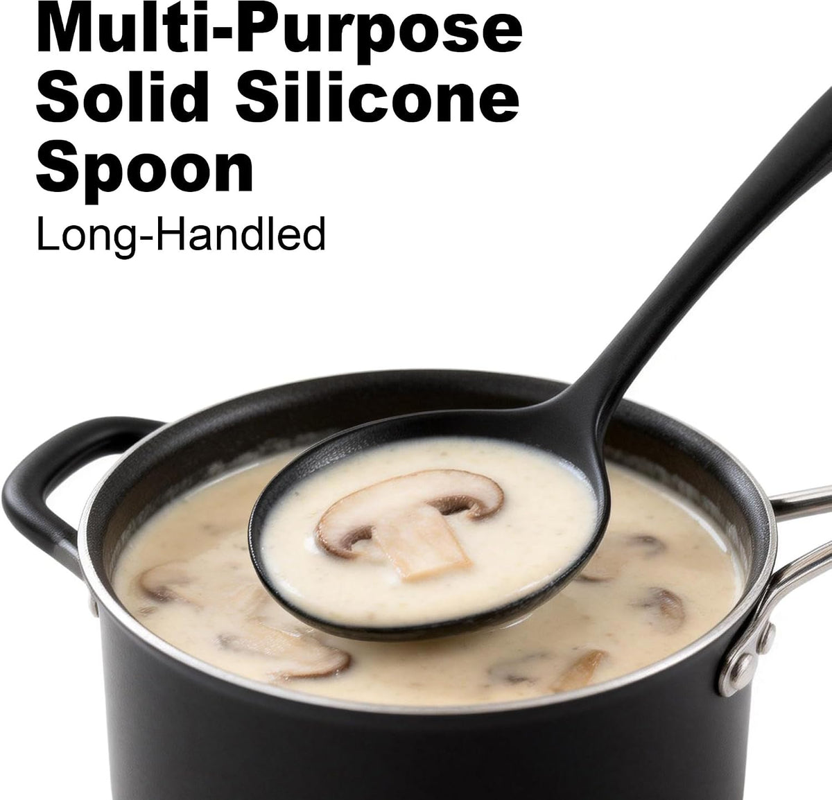 2 Piece Large Silicone Pancake Spatula Turner Set