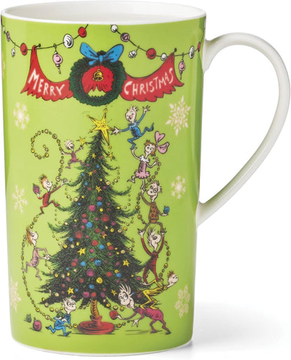 Lenox 898096 Merry Grinchmas Chip & Dip Bowl, Christmas Dishes, Festive Holiday Serveware