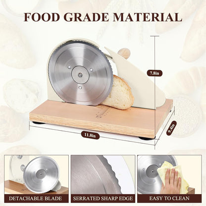 Manual Bread Slicer for Homemade Bread,Even Slicing from Thin to Thick