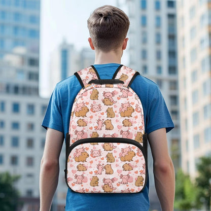 Highland Cow Backpack with Lunch Box Set for Kids Sunflower School Backpack for Girls Boys Back to School Bag Student Travel Backpacks Reusable Utensils Pen Case Water Bottle Bag 5PCS