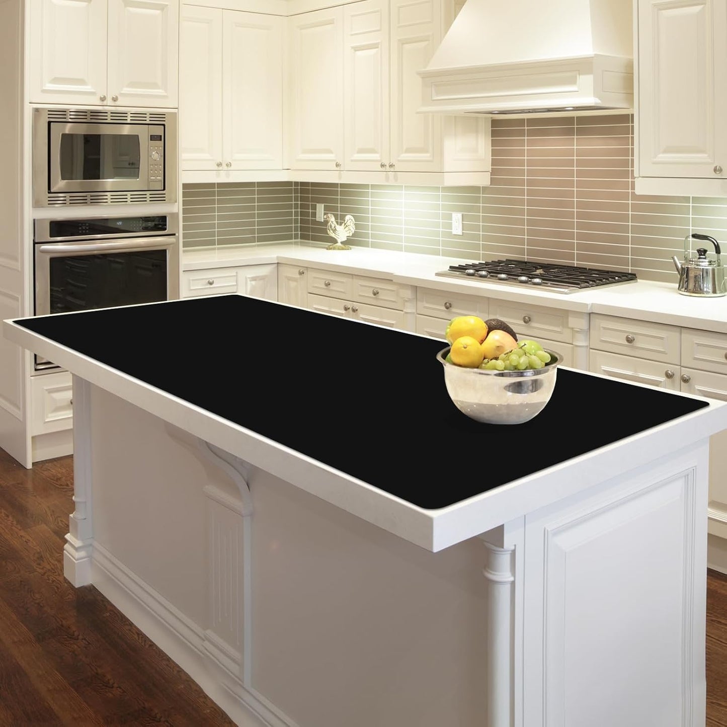 78.7"x23.6" Large Silicone Mat for Kitchen Counter, Heat Resistant Non-Slip Countertop Protector, Waterproof Silicone Craft Mat for Kitchen Island, Semitransparent