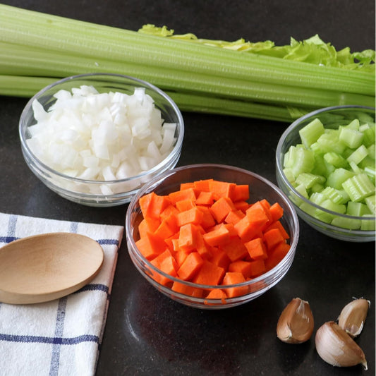3 Sizes of Clear Glass Bowls, 2.5, 3.5 & 8.5 oz, Small Prep Bowls for Salt, Herbs, Spices and Dry Ingredients, Set of 12