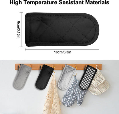 Cast Iron Handle Cover 4 Pcs Cast Iron Skillet Handle Covers Heat Resistant Lodge Handle Cover for Kitchen