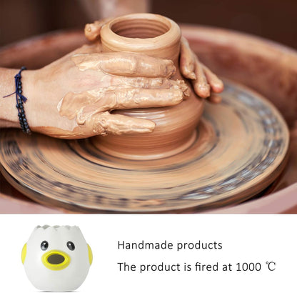 Cartoon Egg Separator Mini Egg White and Yolk Separator Practical and Simple Ceramic Egg Separator Suitable for Kitchen Baking Small Tools