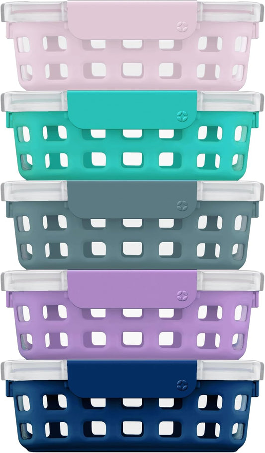 3.4 Cup 27 Oz Food Storage Meal Prep Container Set, 10 Piece Reusable BPA Free Lunch Containers for Kitchen, Meal Prep
