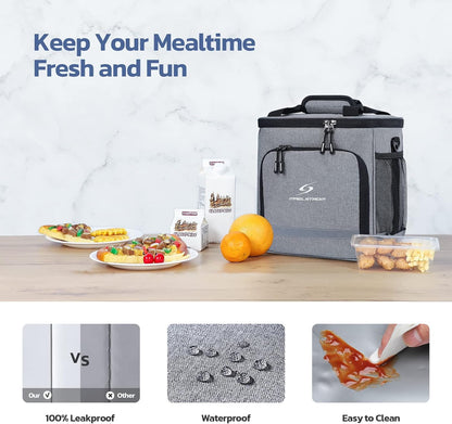 Maelstrom Lunch Box for Men,Insulated Lunch Bag Women/Men,Leakproof Lunch Cooler Bag, Lunch Tote Bag
