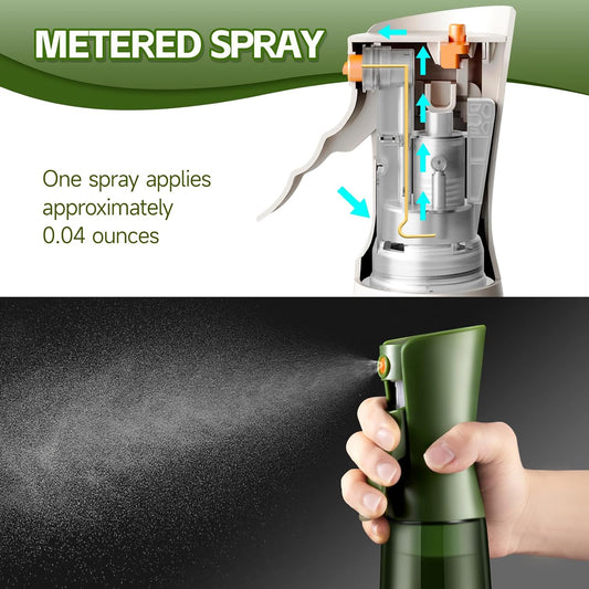 Glass Olive Oil Sprayer for Cooking 7.6 oz (Olive Green Bottle)