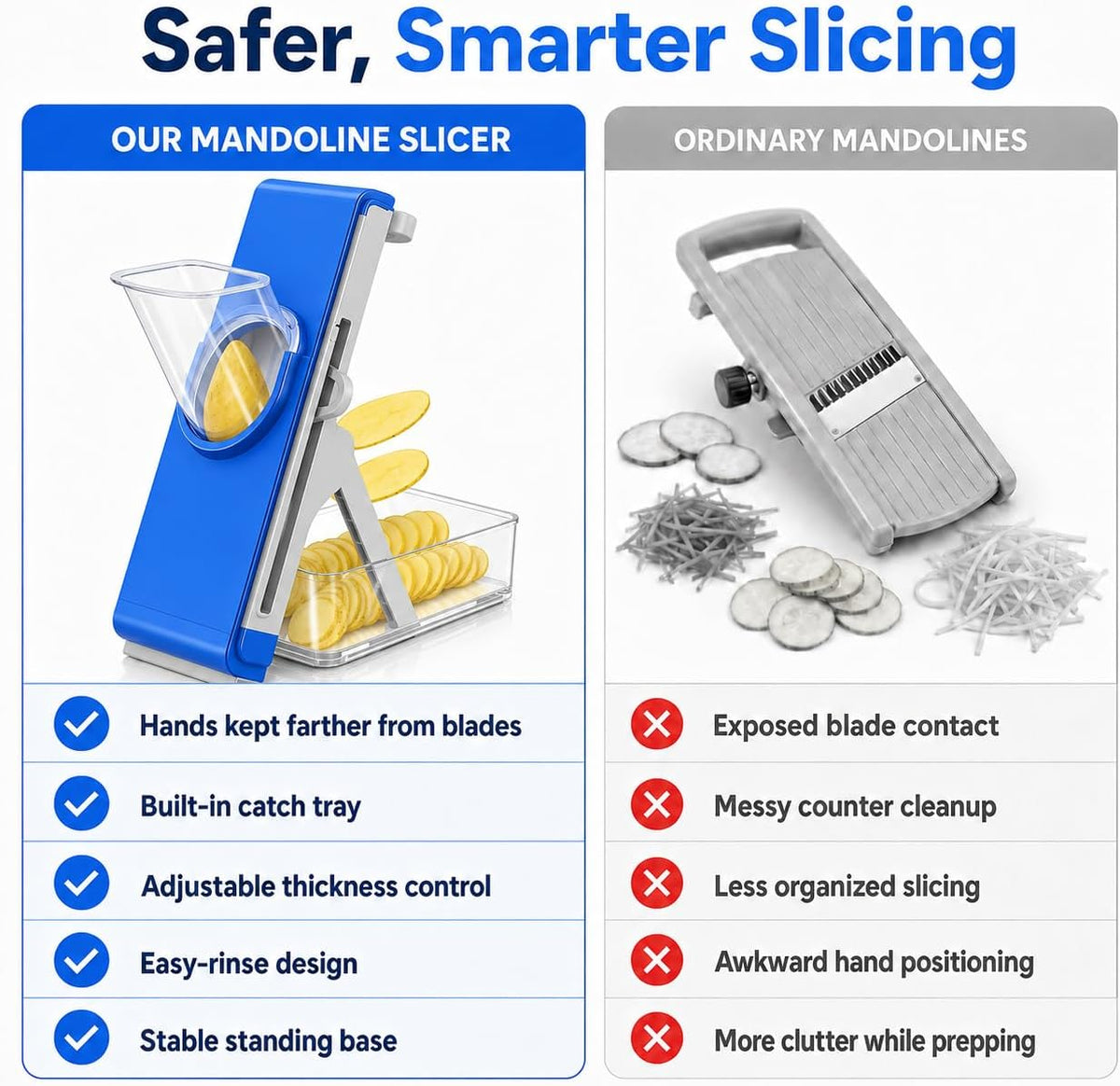 Mandoline Slicer for Kitch,Bigger Size,Adjustable Vegetable Slicer