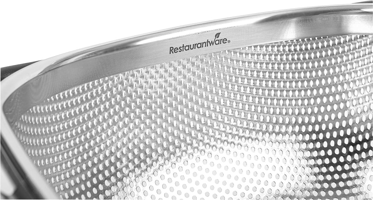 Restaurantware 6 qt Stainless Steel Over The Sink Colander