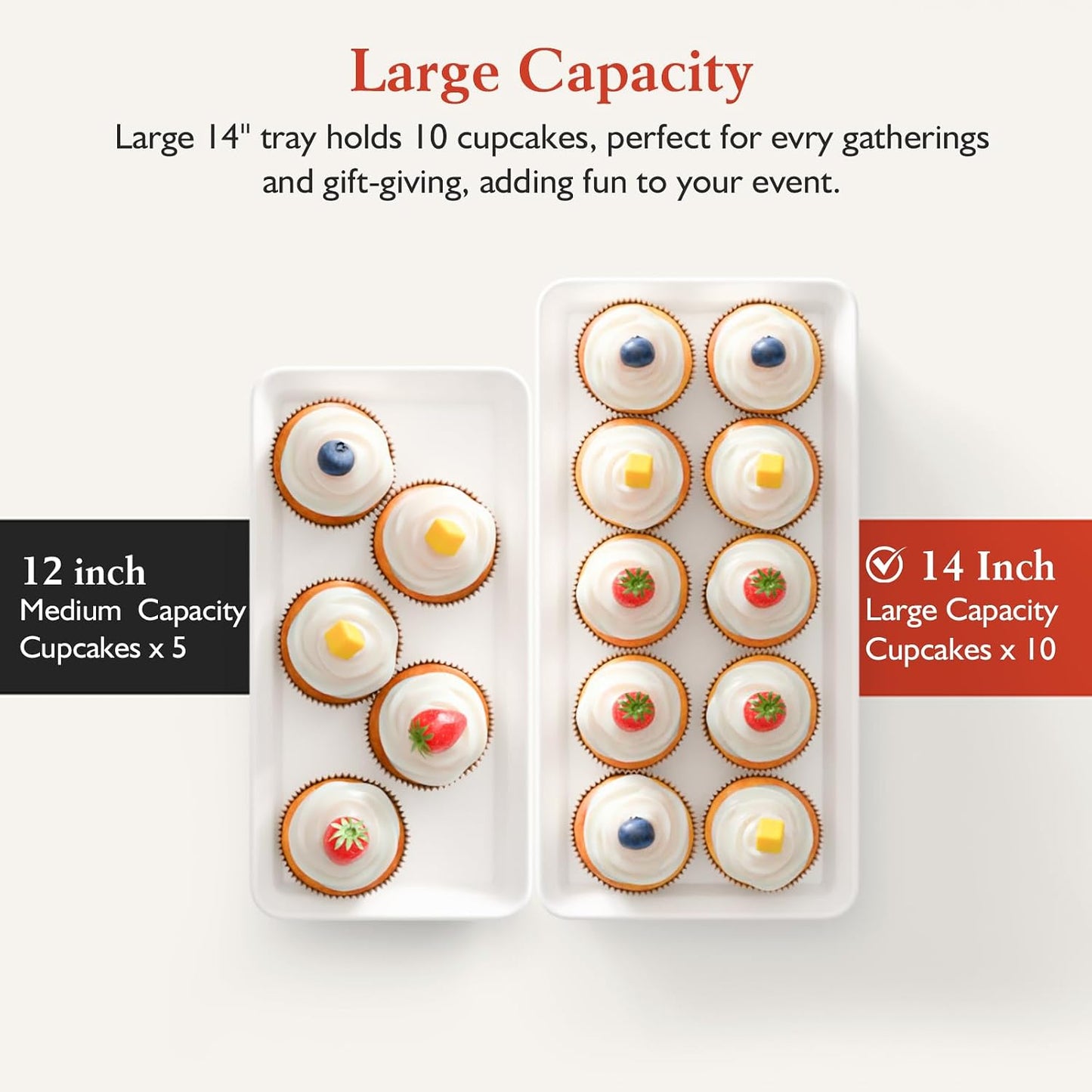 3-Tier Melamine Serving Tray Set, 11.5" x 5.6" Platters for Serving Food, Black Reusable Trays with Black Metal Display Stand for Cupcakes, Sevring Food, Dessert, Fruit, Cookie, Gold