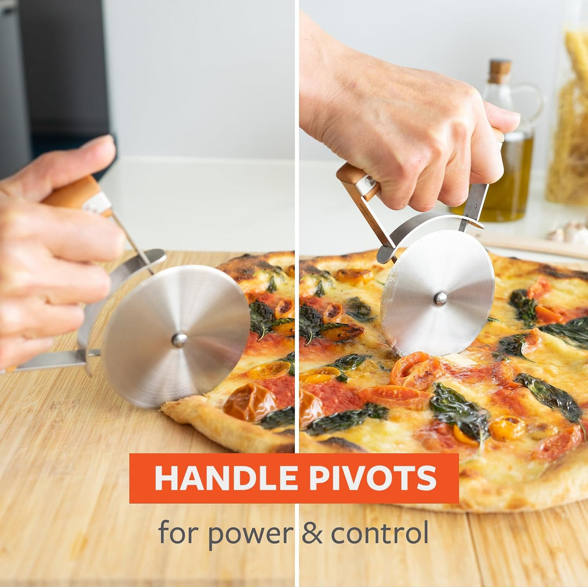 Full Circle Slice Pizza Wheel, Dishwasher Safe