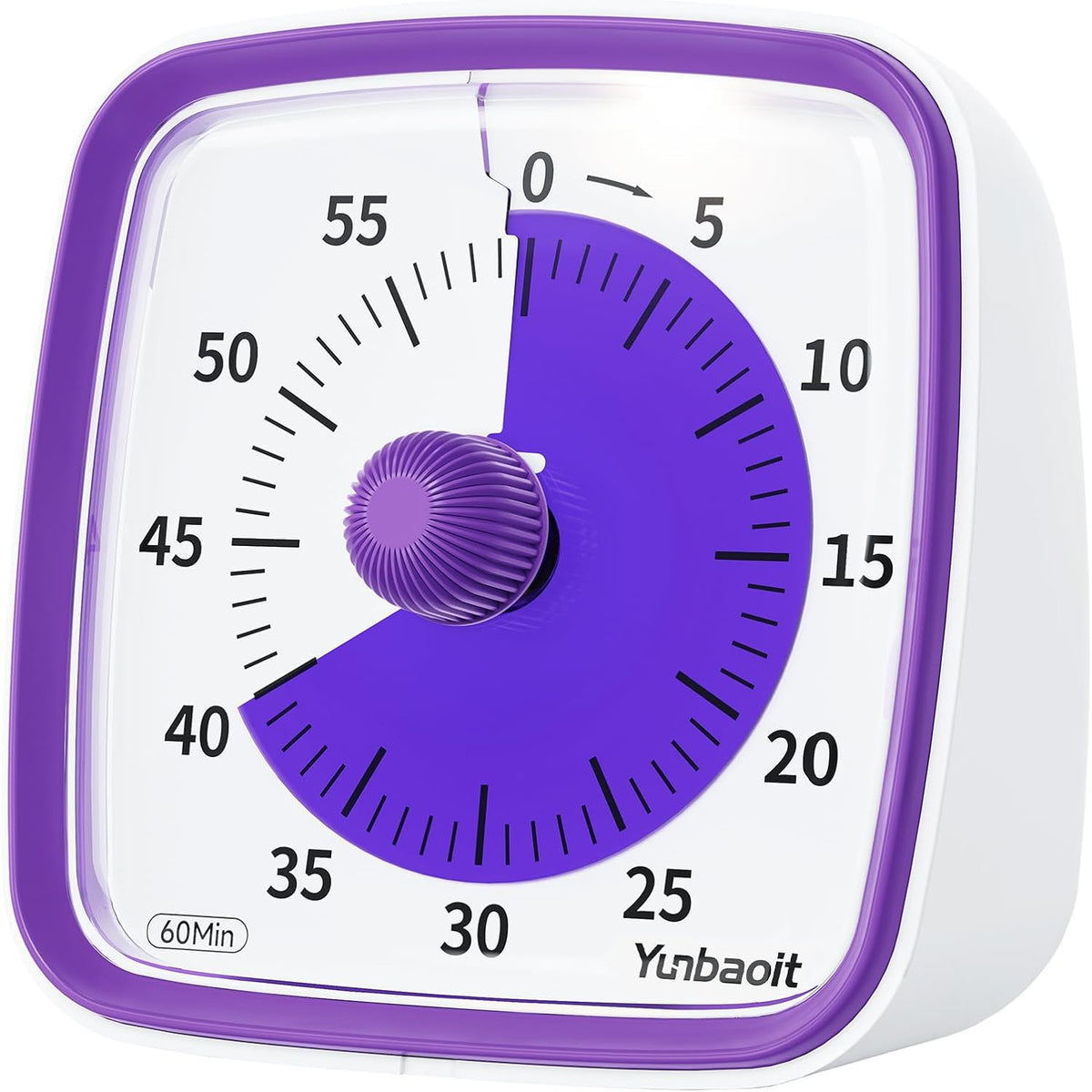 Yunbaoit Visual Timer with Night Light, 60 Minute Countdown, Light Blue