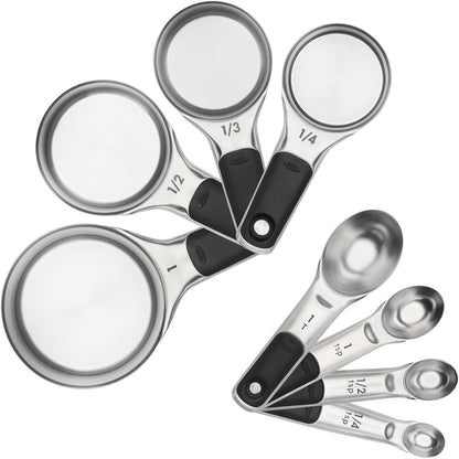 OXO Good Grips 4 Piece Stainless Steel Measuring Cups with Magnetic Snaps