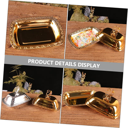 Snack Tray Box Butter Lid Relish Tray Dessert Plate European Style Serving