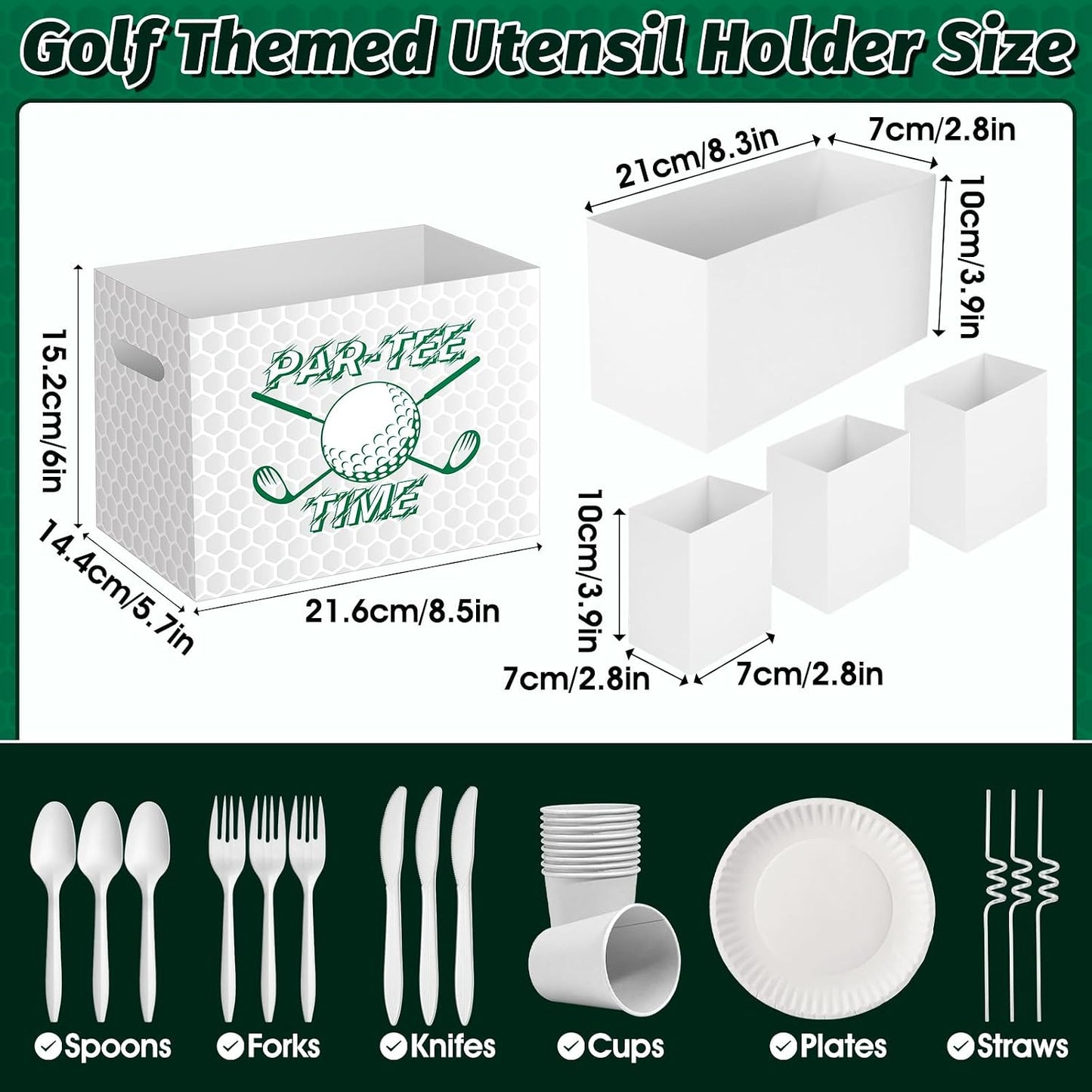 2PCS Red Gingham Utensil Holder Paper Utensil Caddy for Gingham Party Supplies Disposable Cutlery Holder with Handles Party Favors Cutlery Caddy for Red and White Checkered Birthday Decorations