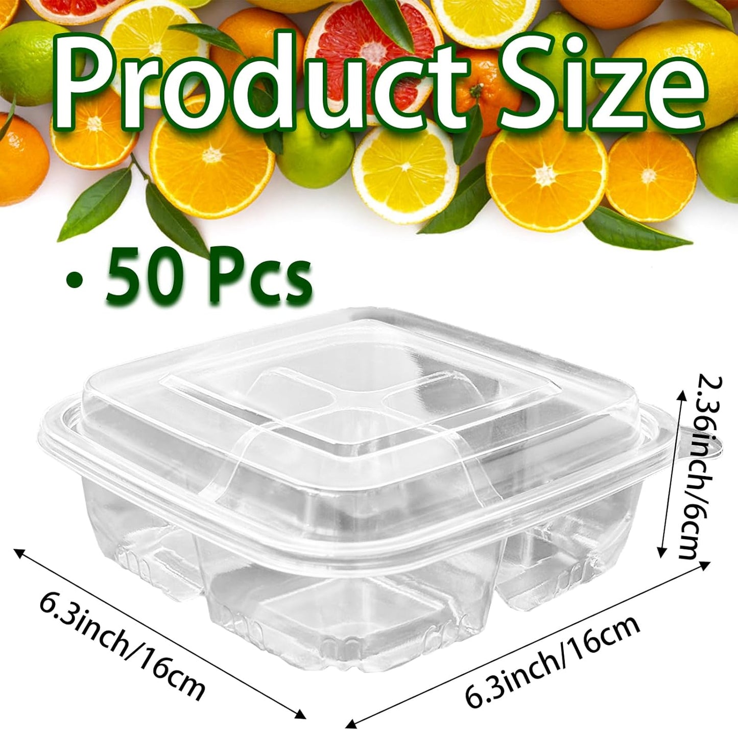 Haawooky 30 Pack Bento Snack Containers,2 compartments Lunchable Containers with Lids,Divided Food Containers for School, Work and Travel
