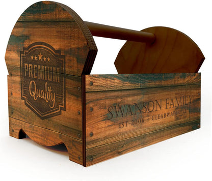 BARCONIC CONDIMENT CADDY - WOODEN CUSTOMIZABLE - VINTAGE DESIGN