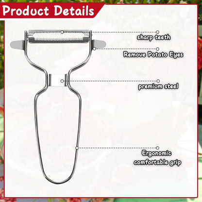 Stainless Steel Vegetable Y Peeler, Easy Grip Y Peeler