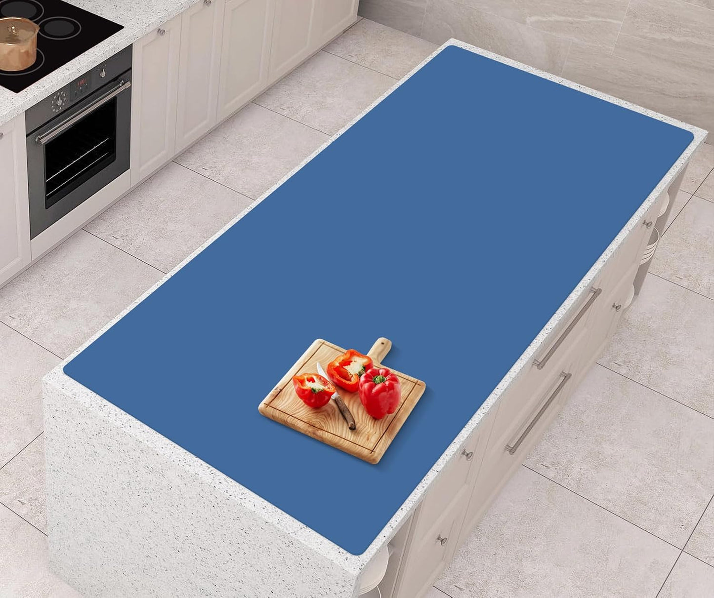AECHY Extra Large Silicone Mat 78.74”x19.69”x0.08”, Multipurpose Silicone Mat Thick Heat Resistant Mat Shipped Rolled Up Kitchen Counter Mat Nonslip Silicone Mats for Kitchen Counter Translucent