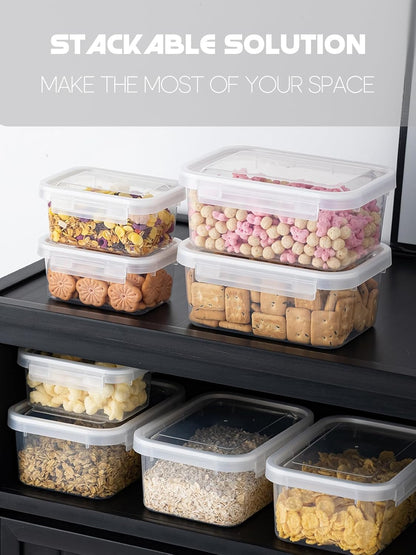 LivLab Mker 20 PCS Food Storage Containers with Lids - Reusable Meal Prep Containers Bpa-Free Freezer Lunch Boxes for Leftovers, Snack, Fruits, Salad - 10Sets | 20 fl oz | 2.5 Cups