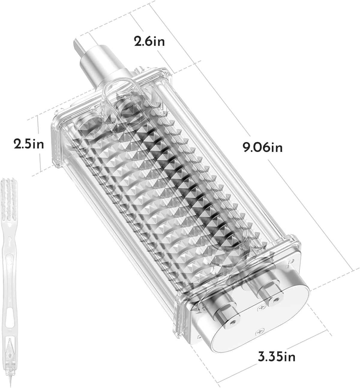 GVODE Meat Tenderizer Attachment for KitchenAid Stand Mixer, Steel Gears