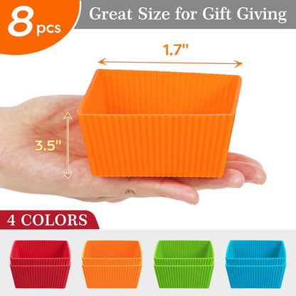 Webake Jumbo Silicone Muffin Cups, 3.5 Inch Jumbo Silicone Baking Cups Reusable Cupcake Liners Nonstick Large Cake Cups Set Stand Alone Cupcake Holder, 12 Pack Auto Cup Holder Liner