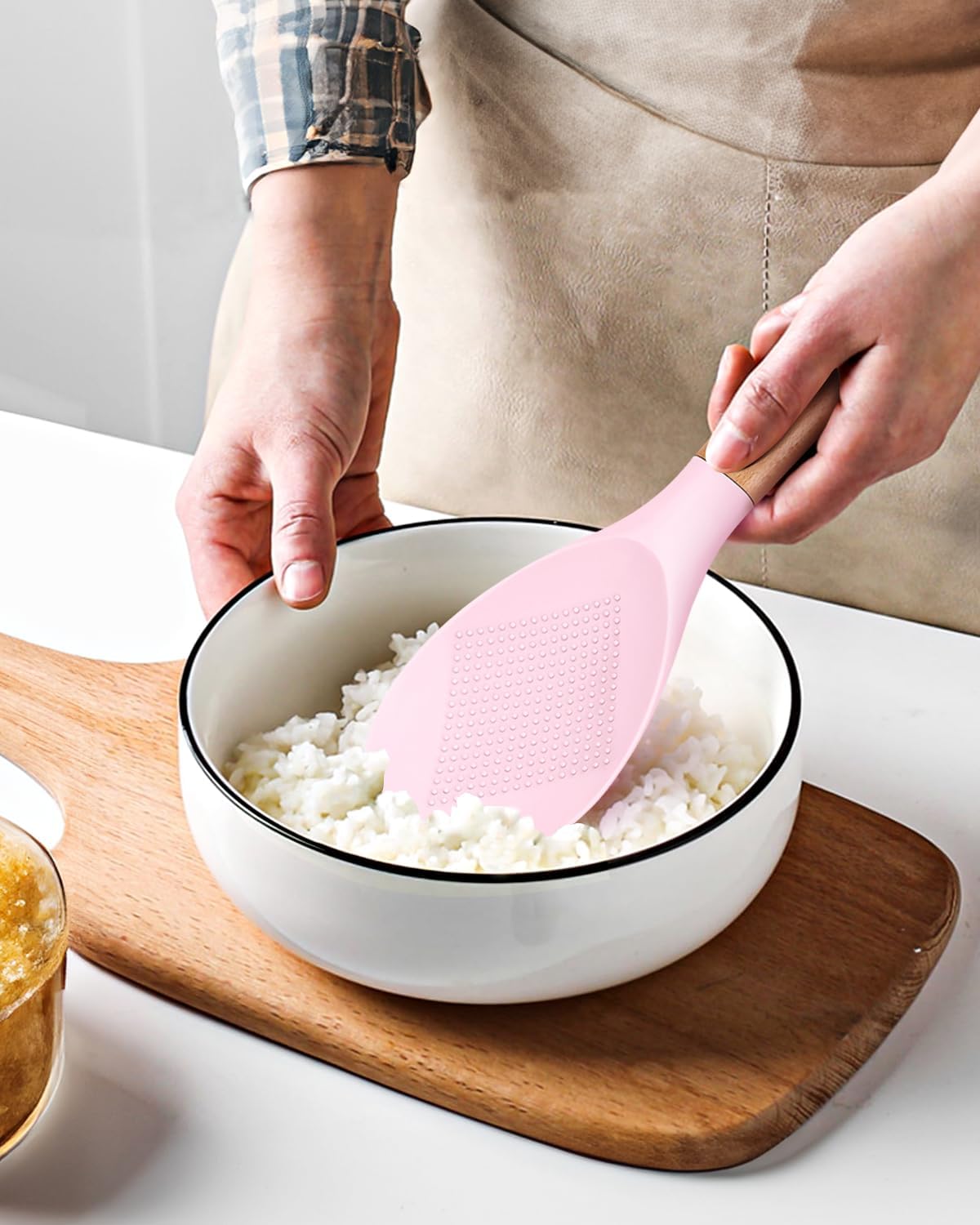 Badiano Cooking Spoon and Rice Scooper for Nonstick Cookware,Multi-function