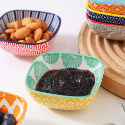 Selamica Ceramic 2.6 OZ Soy Sauce Dish, Set of 6, Matte Black