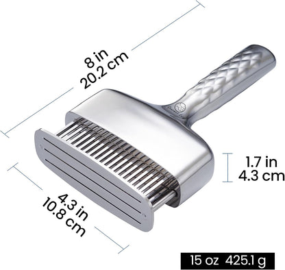 Gourmet Easy Meat Tenderizer Tool with 60 Sharp Blades & Non-slip Handle