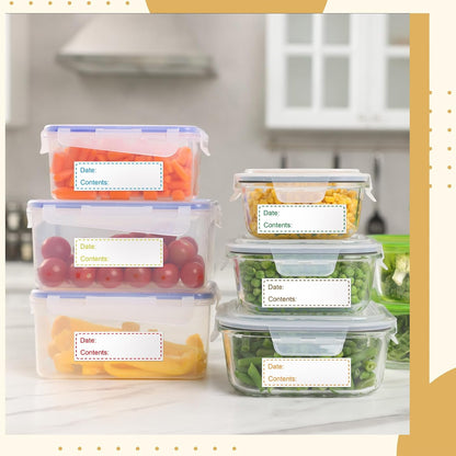 Sayglossy 7000 Pcs Day of Week Label Food Label Monday Through Sunday Management Inventory Sticker Removable Weekly Self Adhesive Date Dot Sticker for Restaurant Kitchen Container (Square)