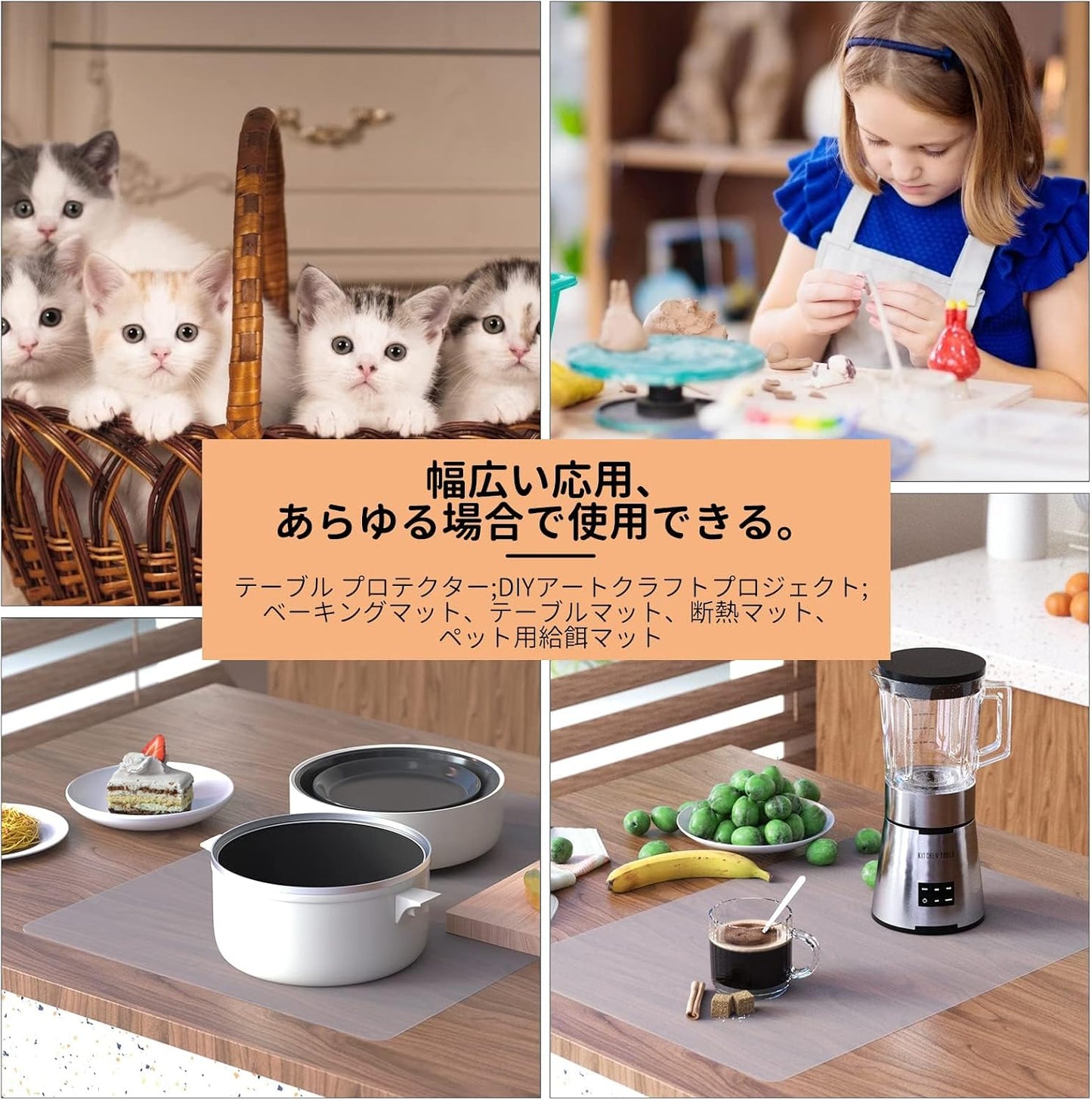 KitchenRaku Extra Large Silicone Mat for Kitchen Worktop Protector, Thickened Nonstick Heat Resistant Countertop Mat, Nonskid Placemat, Craft Mat, Table Mat (Grey, 23.6"x31.5")