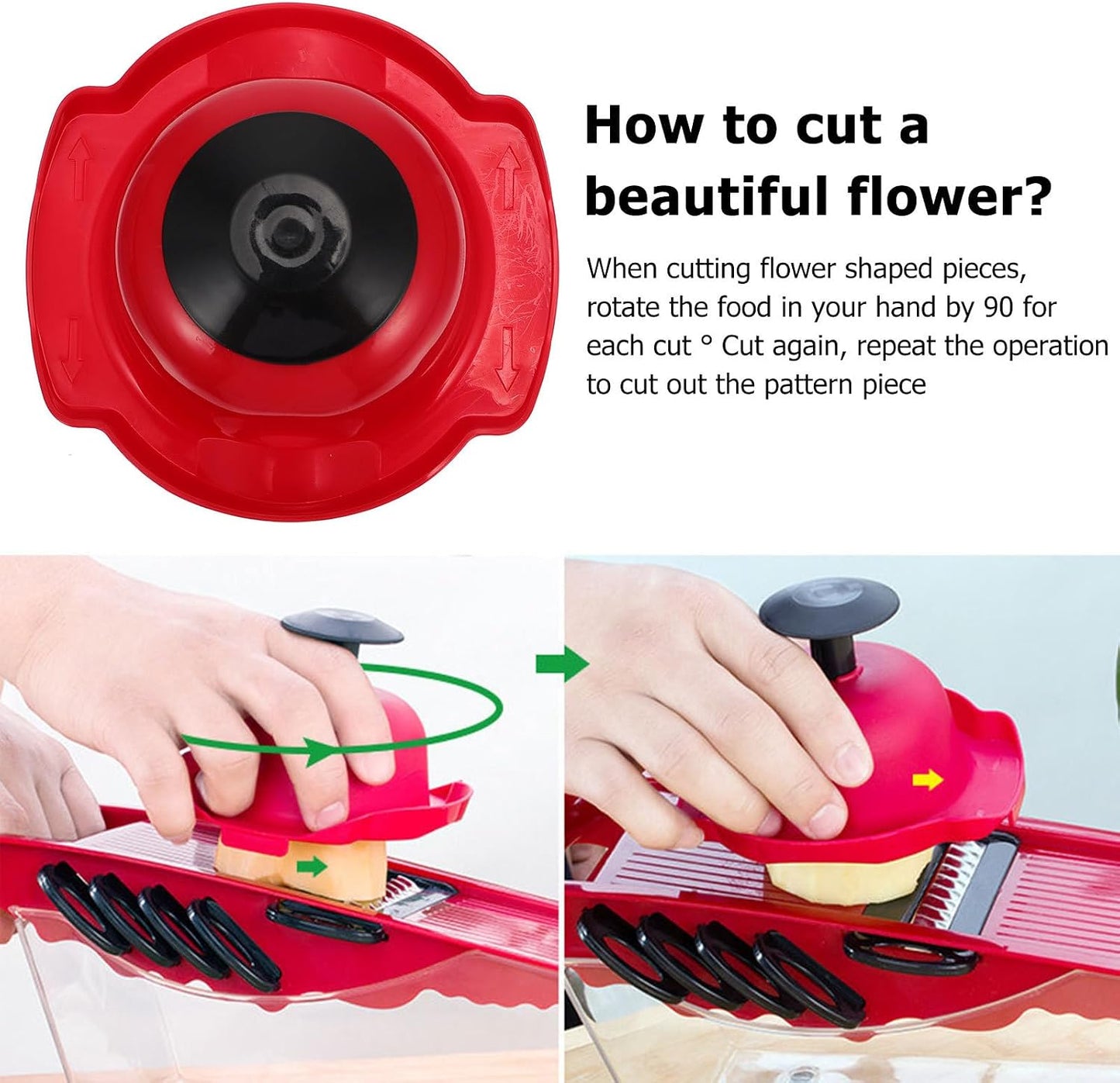DOITOOL Food Slicer Safety Holder Finger Guard for Mandoline Slicer and Vegetable Grater 4.52X4.25X1.96In Multi-Functional Hand Protector for Kitchen Cutting Tasks