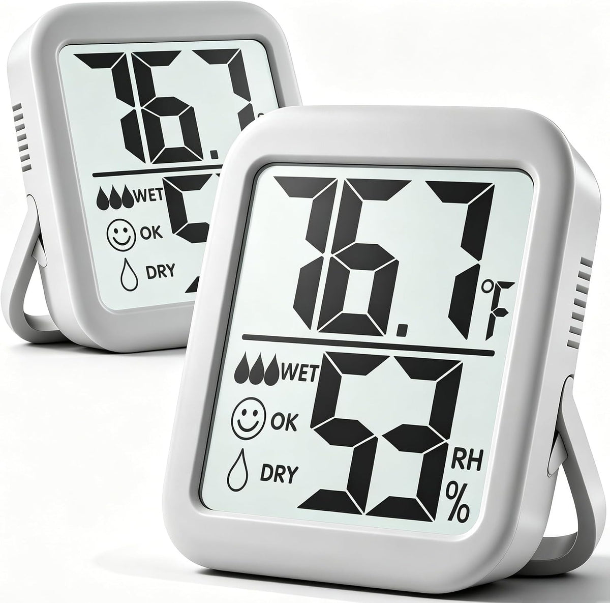 Antonki 2 Pack Room Thermometer Indoor Hygrometer